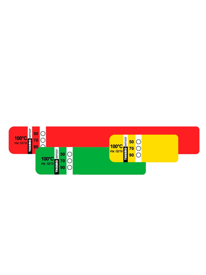 Gas-releasing stickers Thermosensor